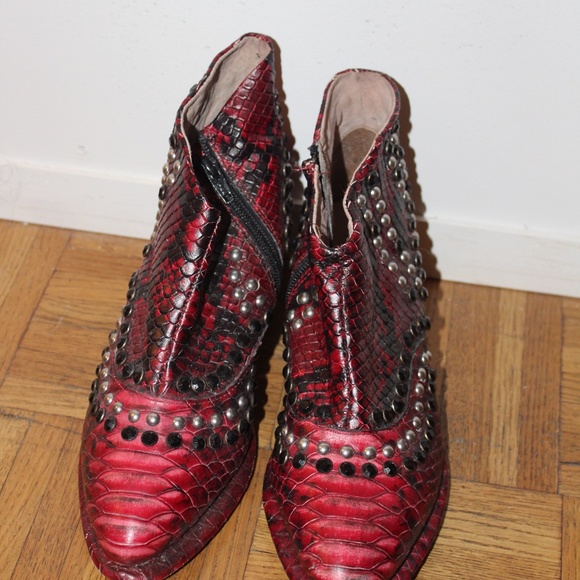 Free People Western Style Studded Ankle Boots - Picture 5 of 6
